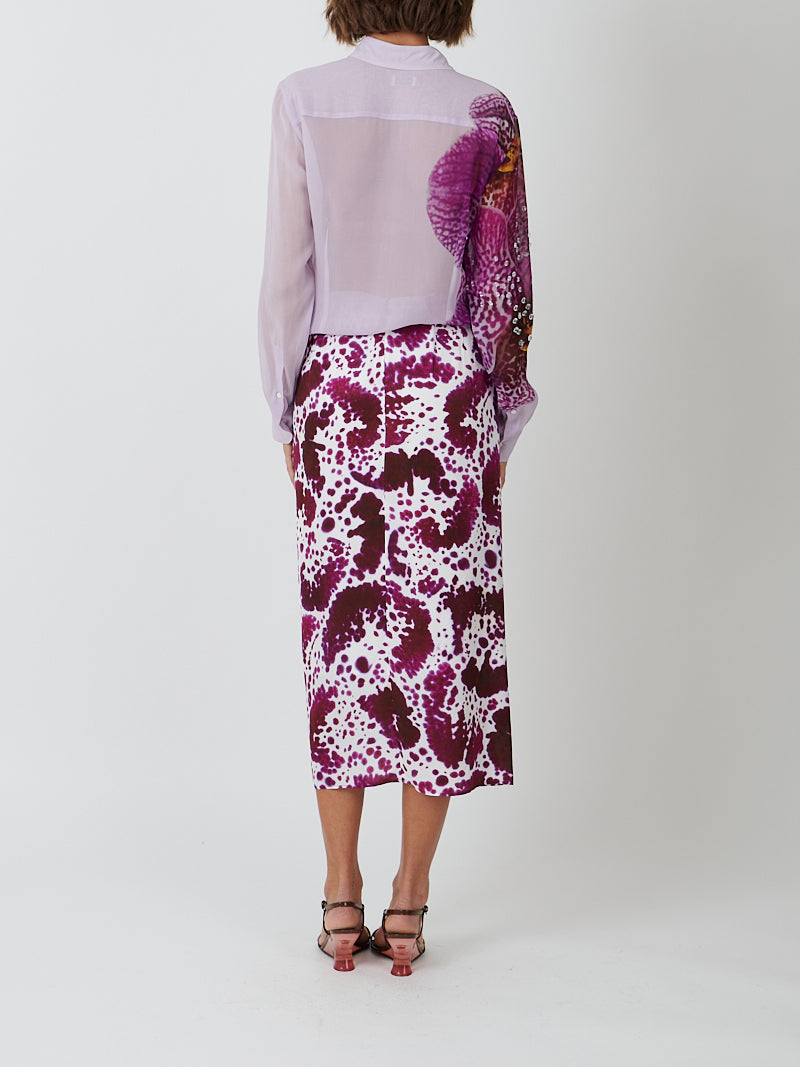 Chowy Embellished Shirt in Fuschia