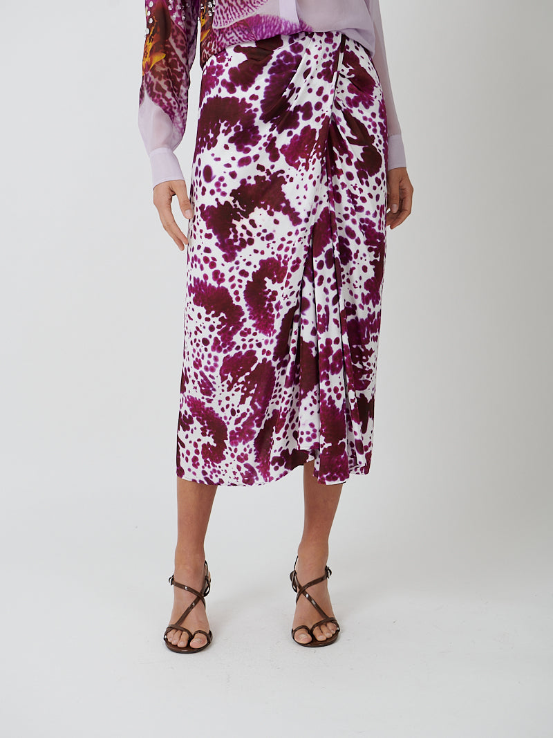 Sampa Skirt in Printed Fuchsia