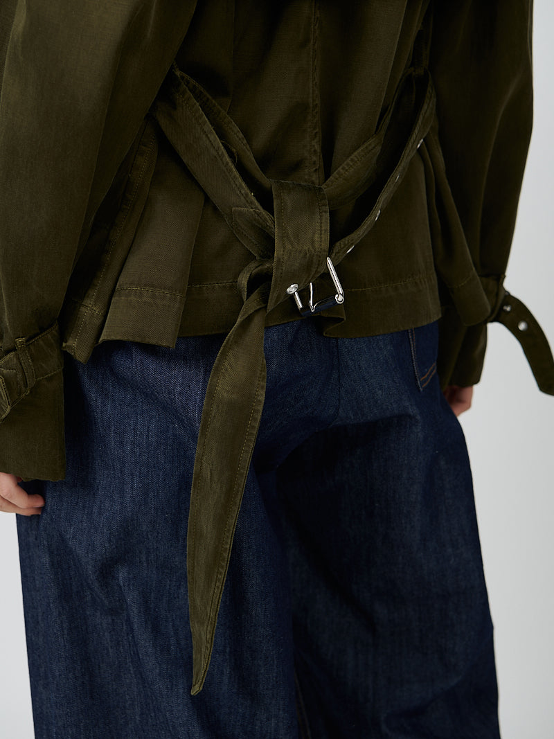 Risto Short Coat in Khaki
