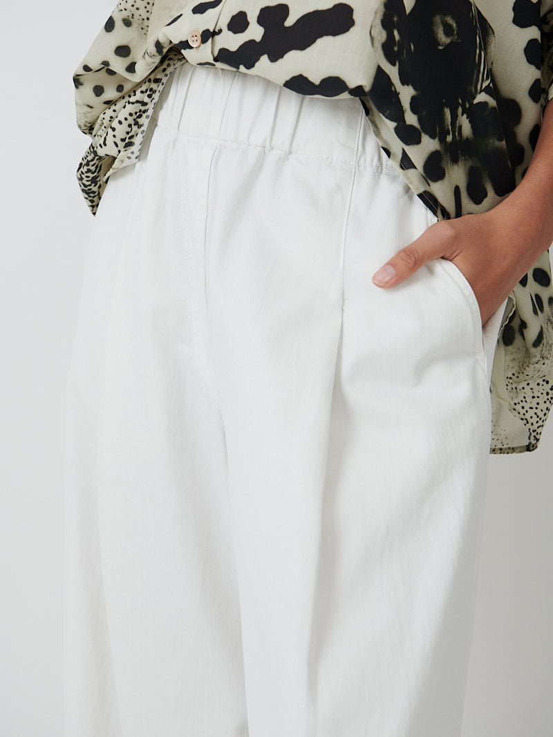 Dries Van Noten Pila Denim Pants in Off White