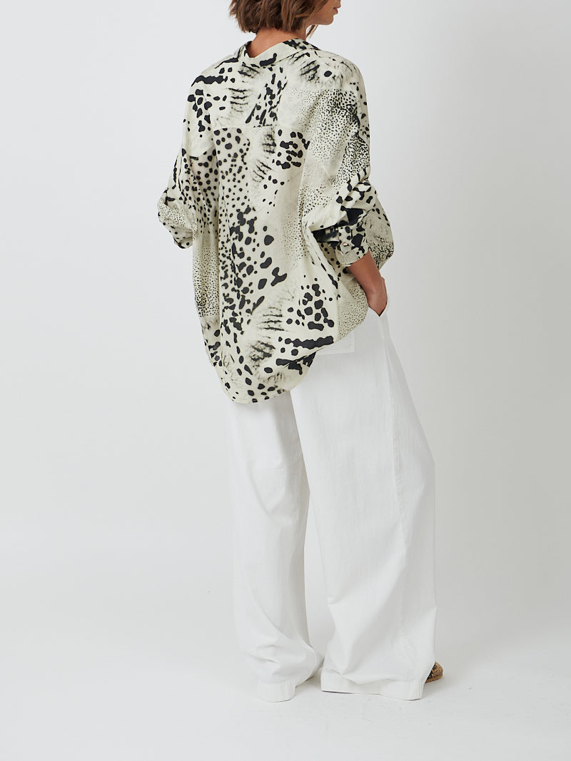 Dries Van Noten Pila Denim Pants in Off White