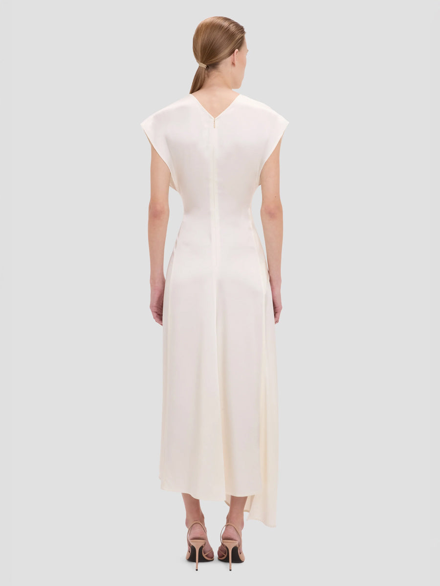 Aria Midi Dress in Ivory