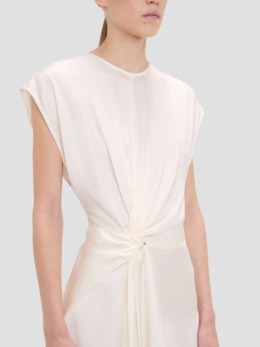 Aria Midi Dress in Ivory