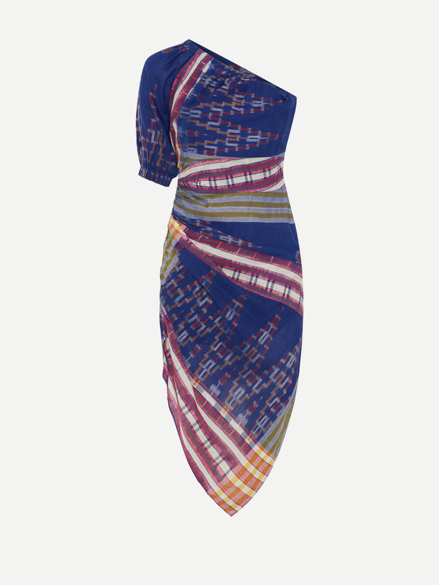 Ilio Nema Aegina Dress in Ikat Scarf