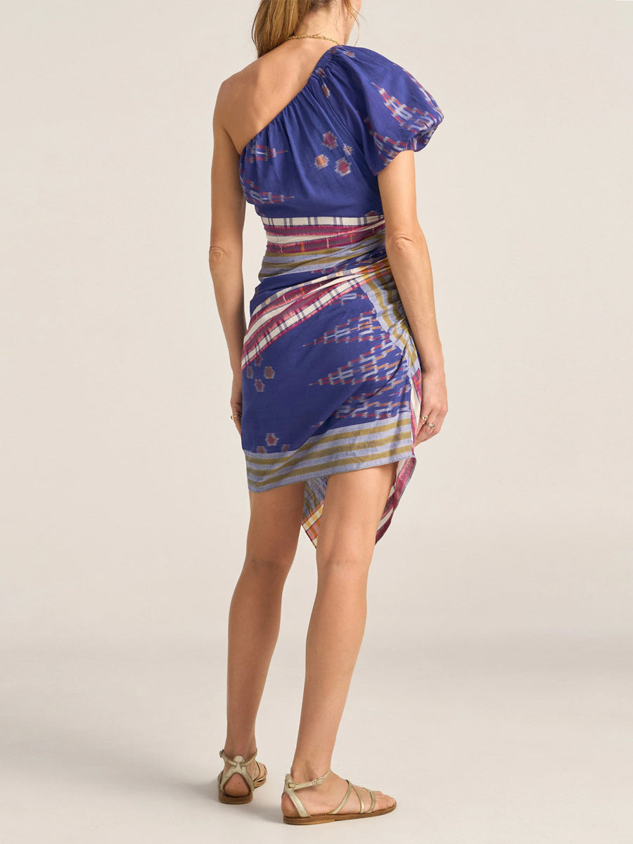 Ilio Nema Aegina Dress in Ikat Scarf