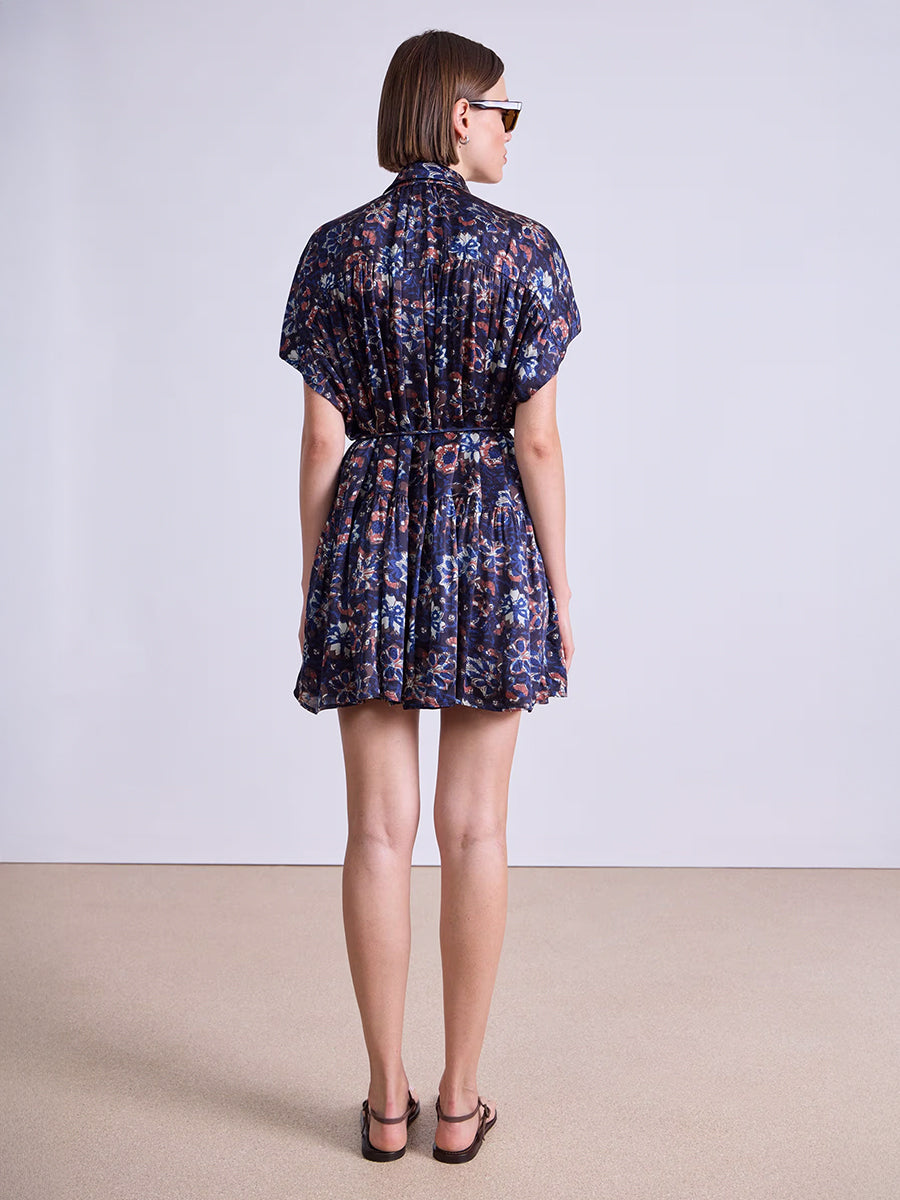 Apiece Apart Agnezca Mini in Batik Floral Navy
