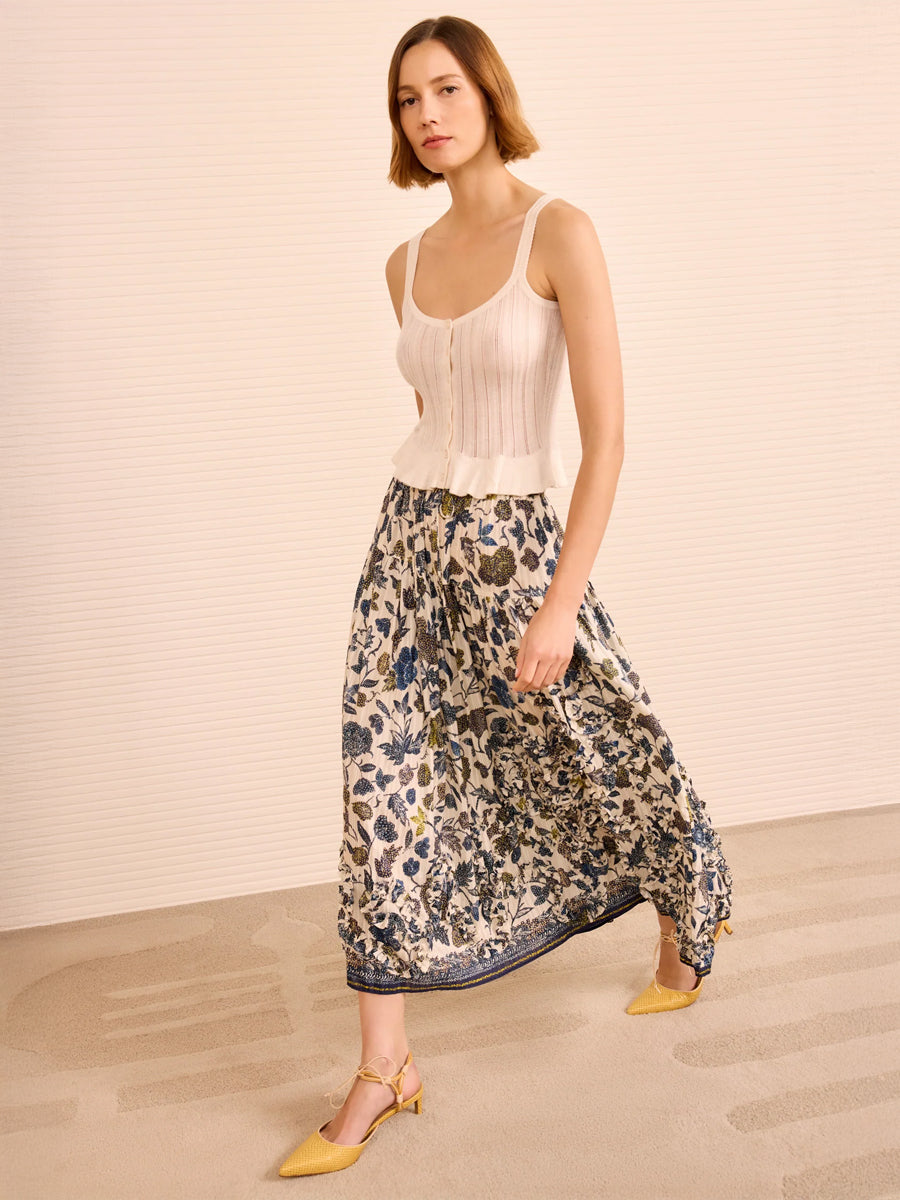 Ulla Johnson Alexandra Skirt in Porcelain