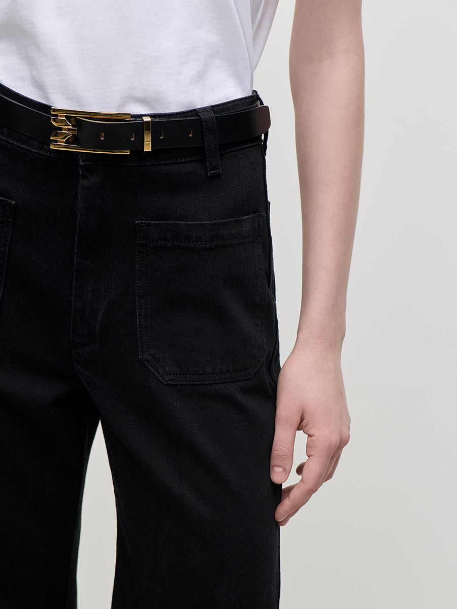 Alina Stretch Jean in Washed Black