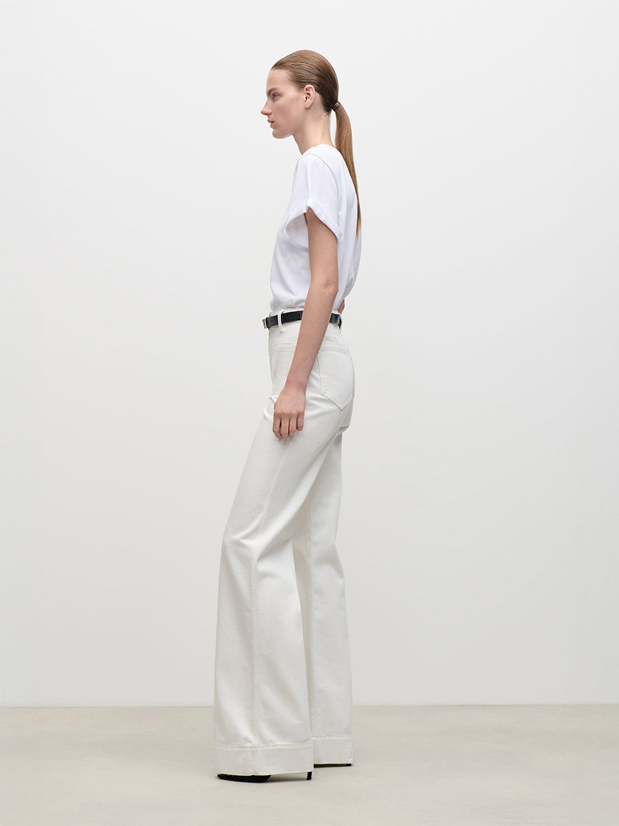 Alina Stretch Jean in Washed White