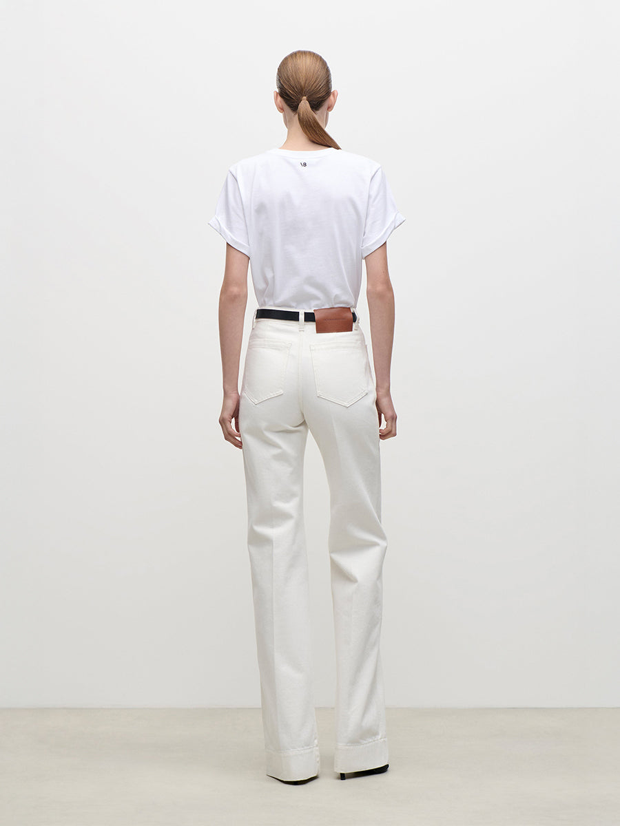 Alina Stretch Jean in Washed White