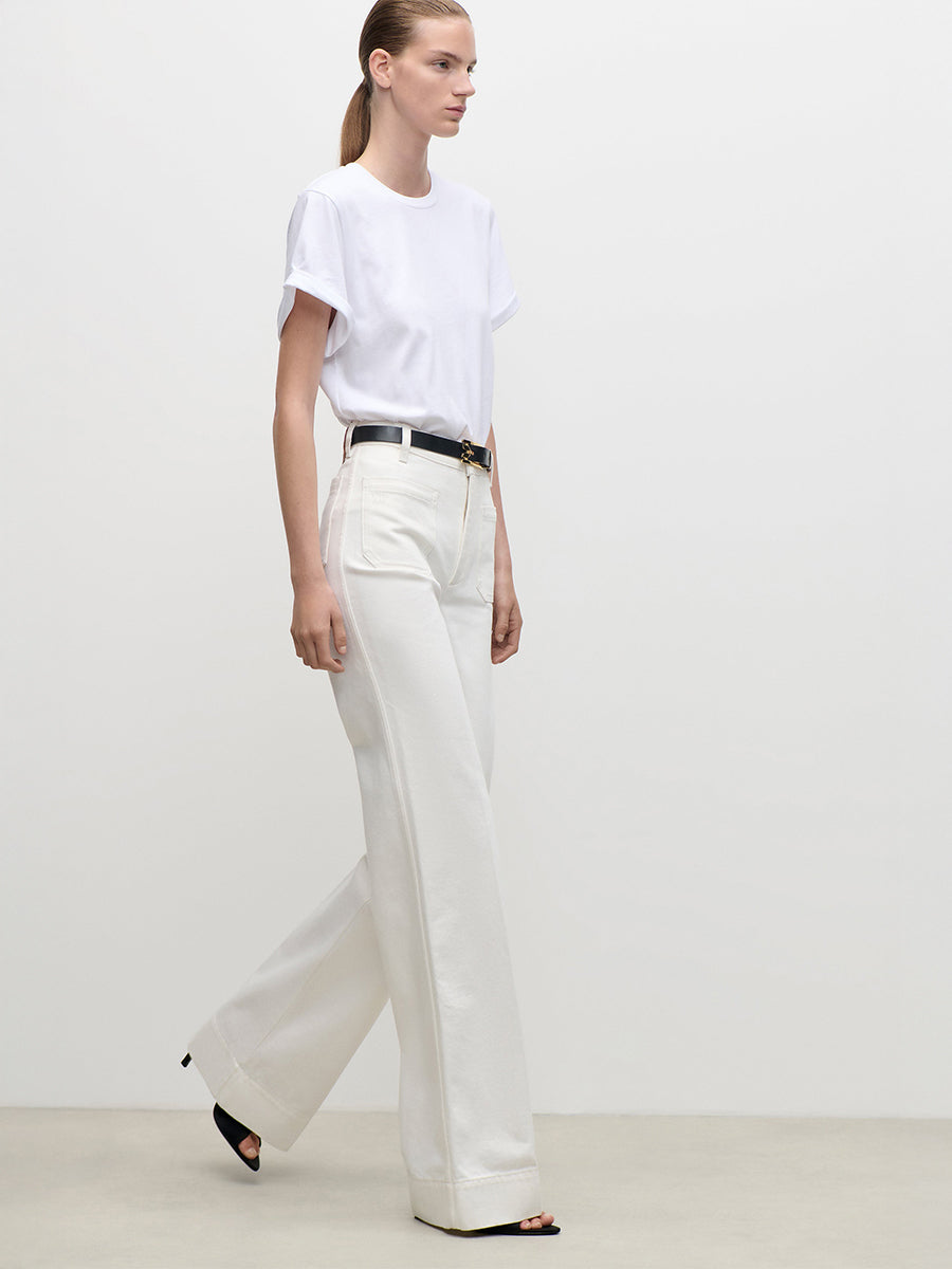 Alina Stretch Jean in Washed White