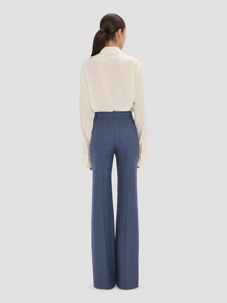 Alina Trouser in Dusk Blue Melange
