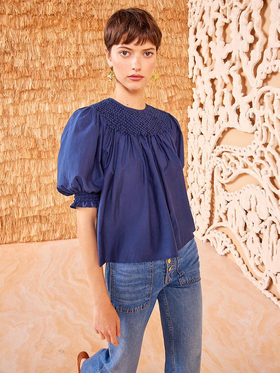 Ulla Johnson | Alita Top in Midnight