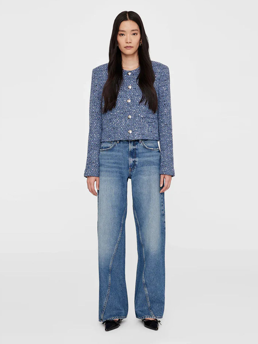 ANINE BING | Amber Jacket in Blue Tweed