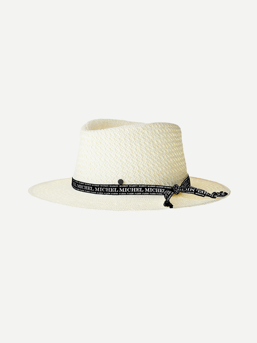 Maison Michel | Andre Hat On the Go in White/Black