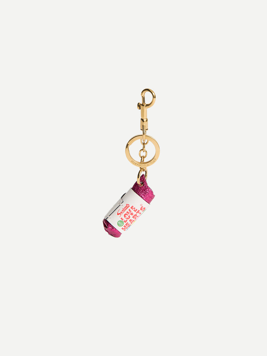 Anya Hindmarch Anya Brands Charm Love Hearts in Optic White Capra