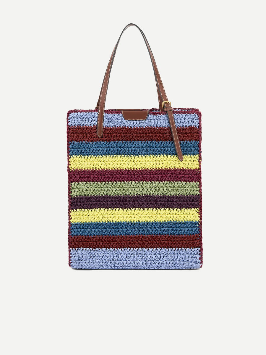 Anya Brands N/S Tote Pez in Multi Raffia