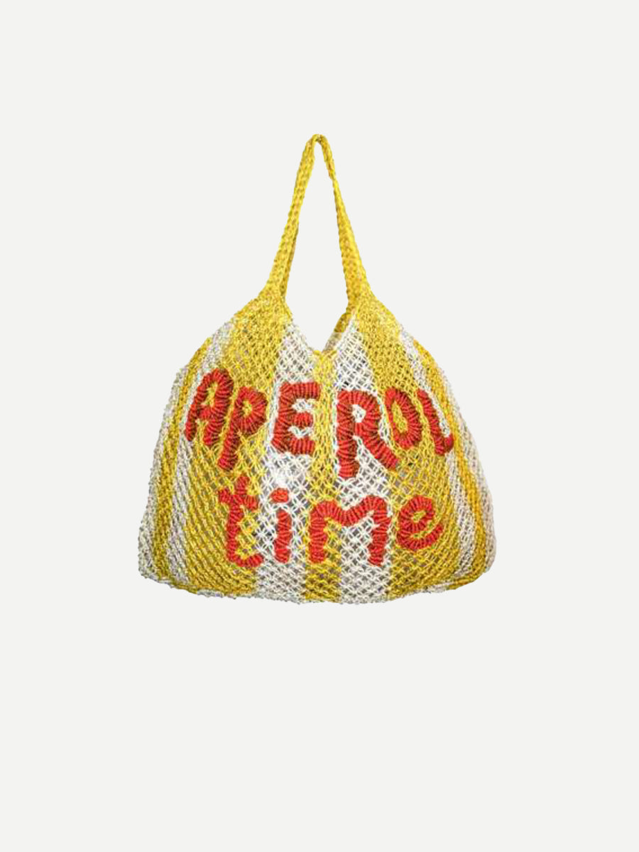 The Jacksons Drew Bag - Aperol in Yellow/Natural