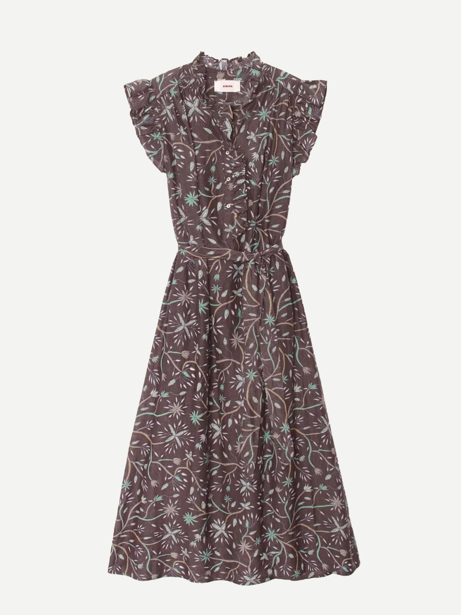 April Dress in Graphite Mint