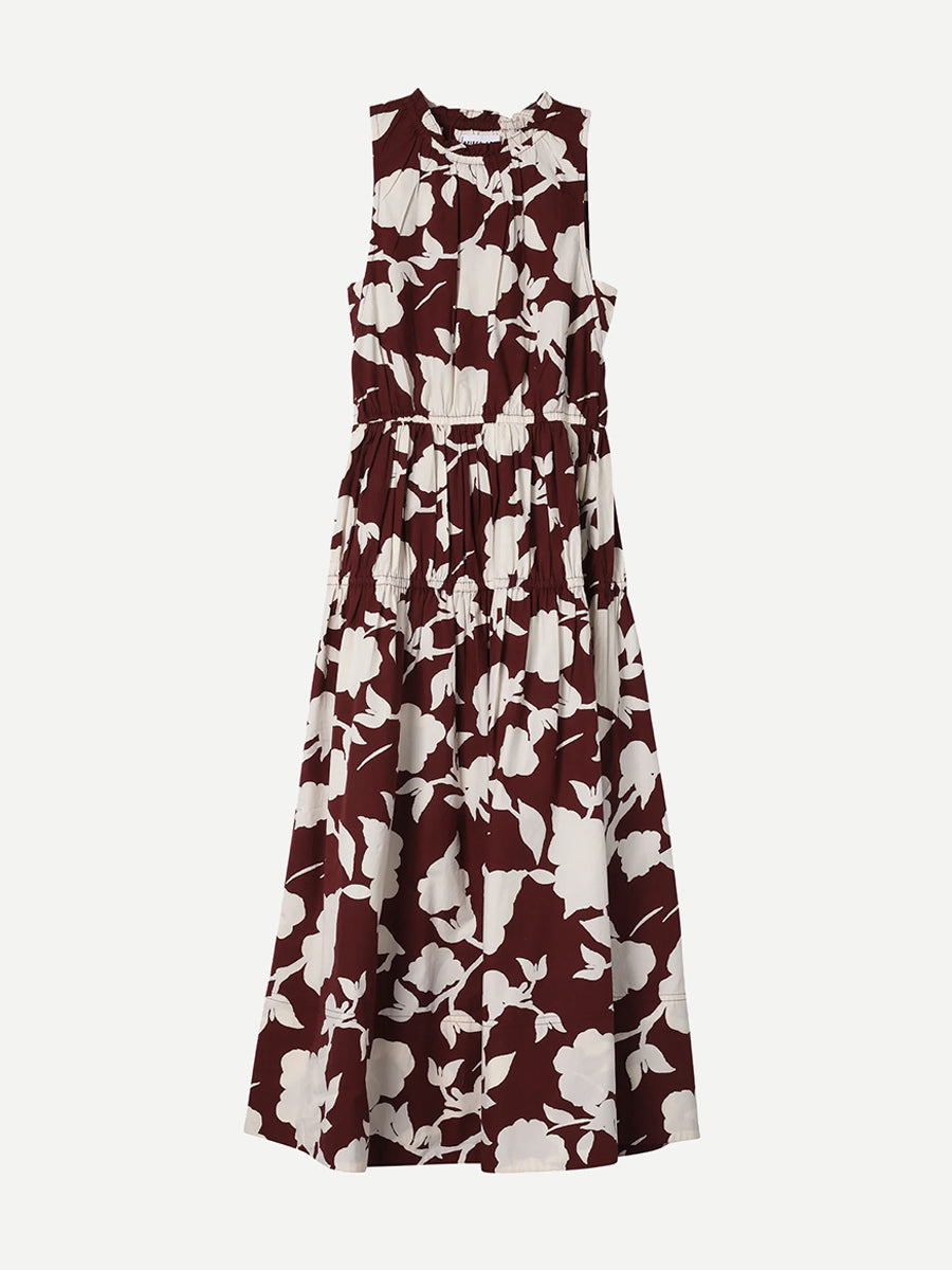 Arte Tank Dress in Paz Floral Fig