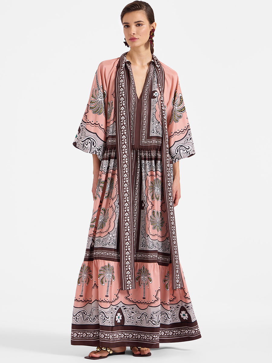 La DoubleJ | Athena Dress in Mirage Placee Pink