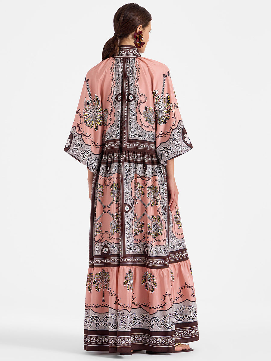 La DoubleJ | Athena Dress in Mirage Placee Pink