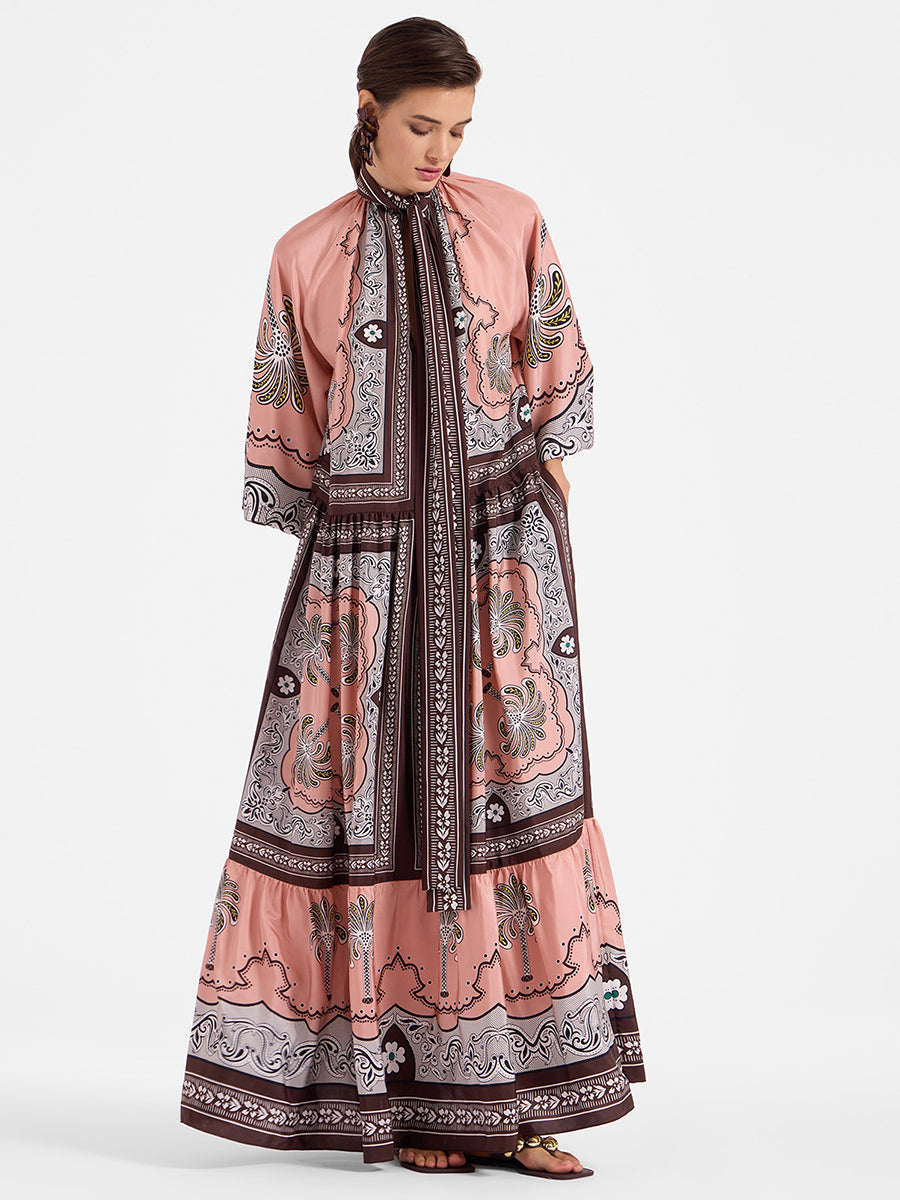 La DoubleJ | Athena Dress in Mirage Placee Pink