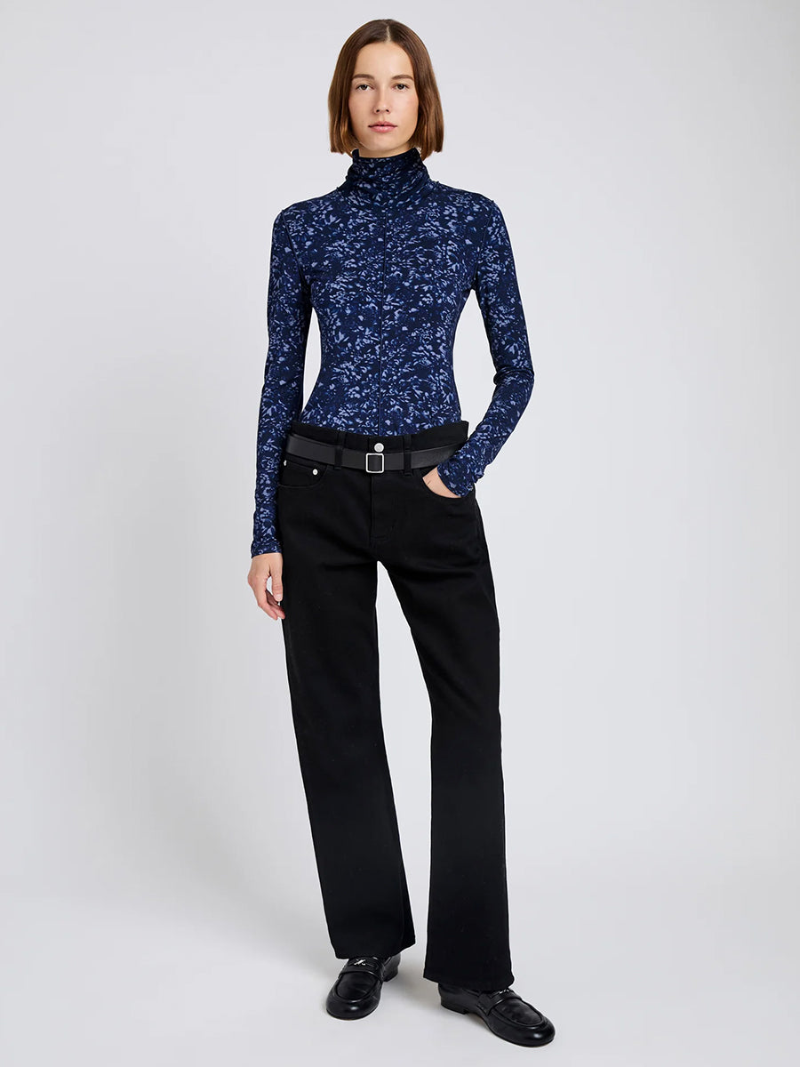 Proenza Schouler White Label Audrey Top in Navy/Slate