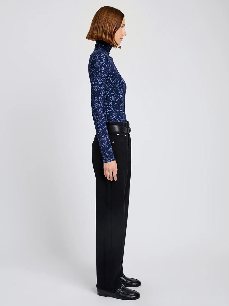 Proenza Schouler White Label Audrey Top in Navy/Slate