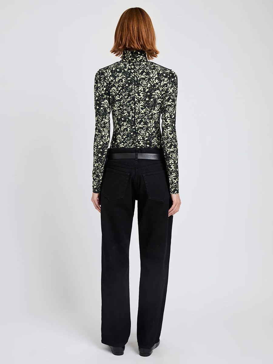 Audrey Top in Black/Lemon