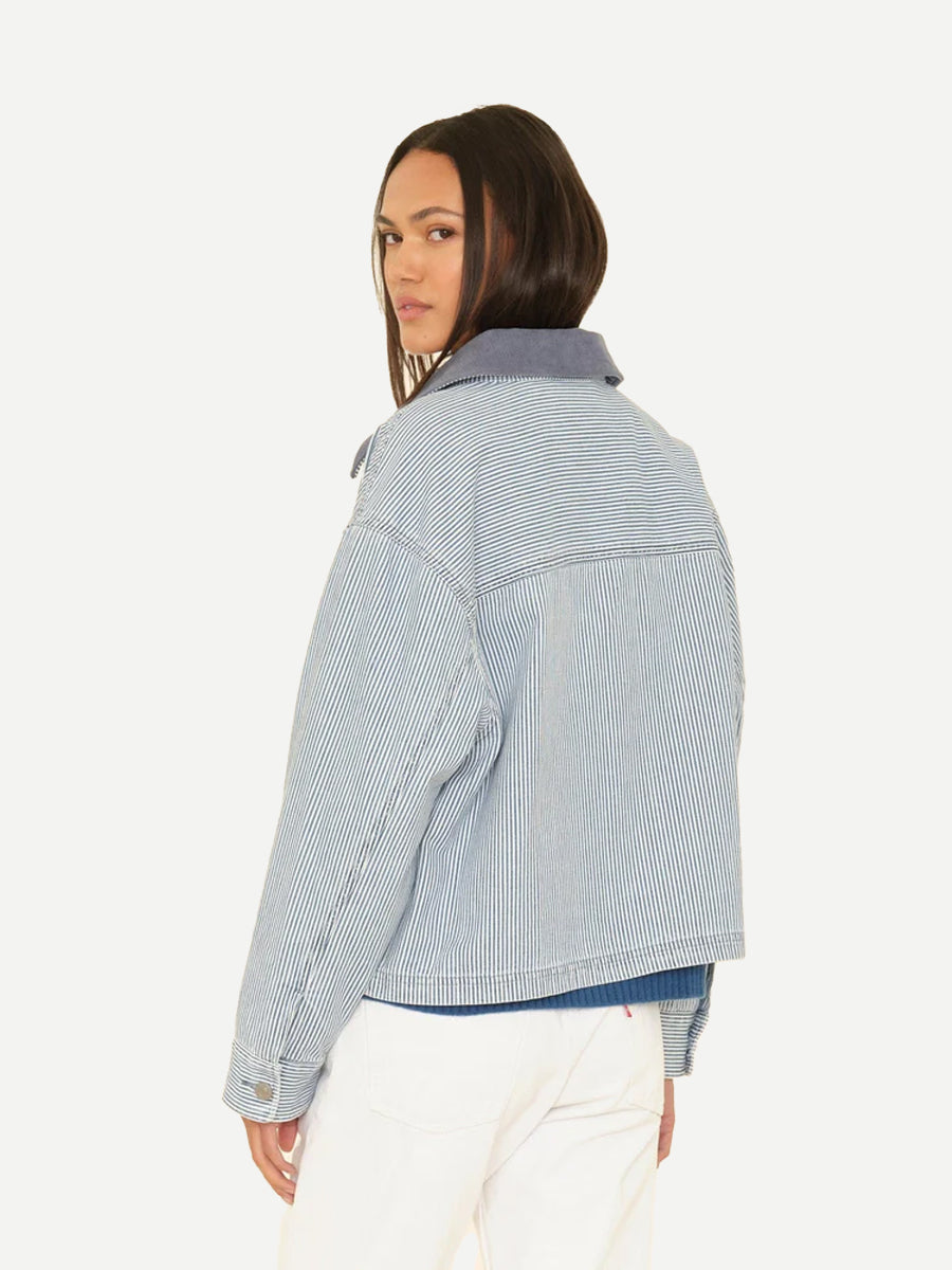 Xirena Baldwin Jacket in Blue Railroad