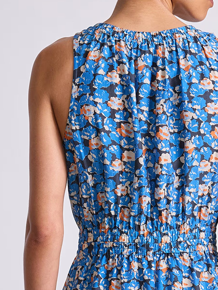 Bali Tank Dress in Florette Blue
