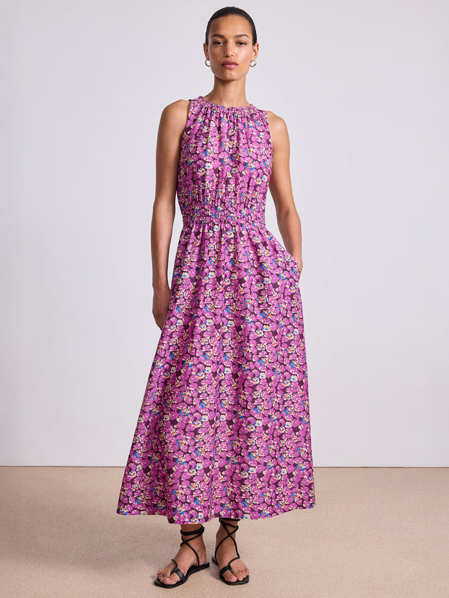 Apiece Apart Bali Tank Dress in Florette Peony