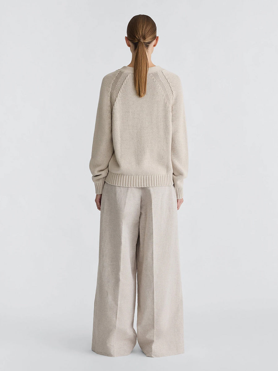 Ball Cardigan in Stones