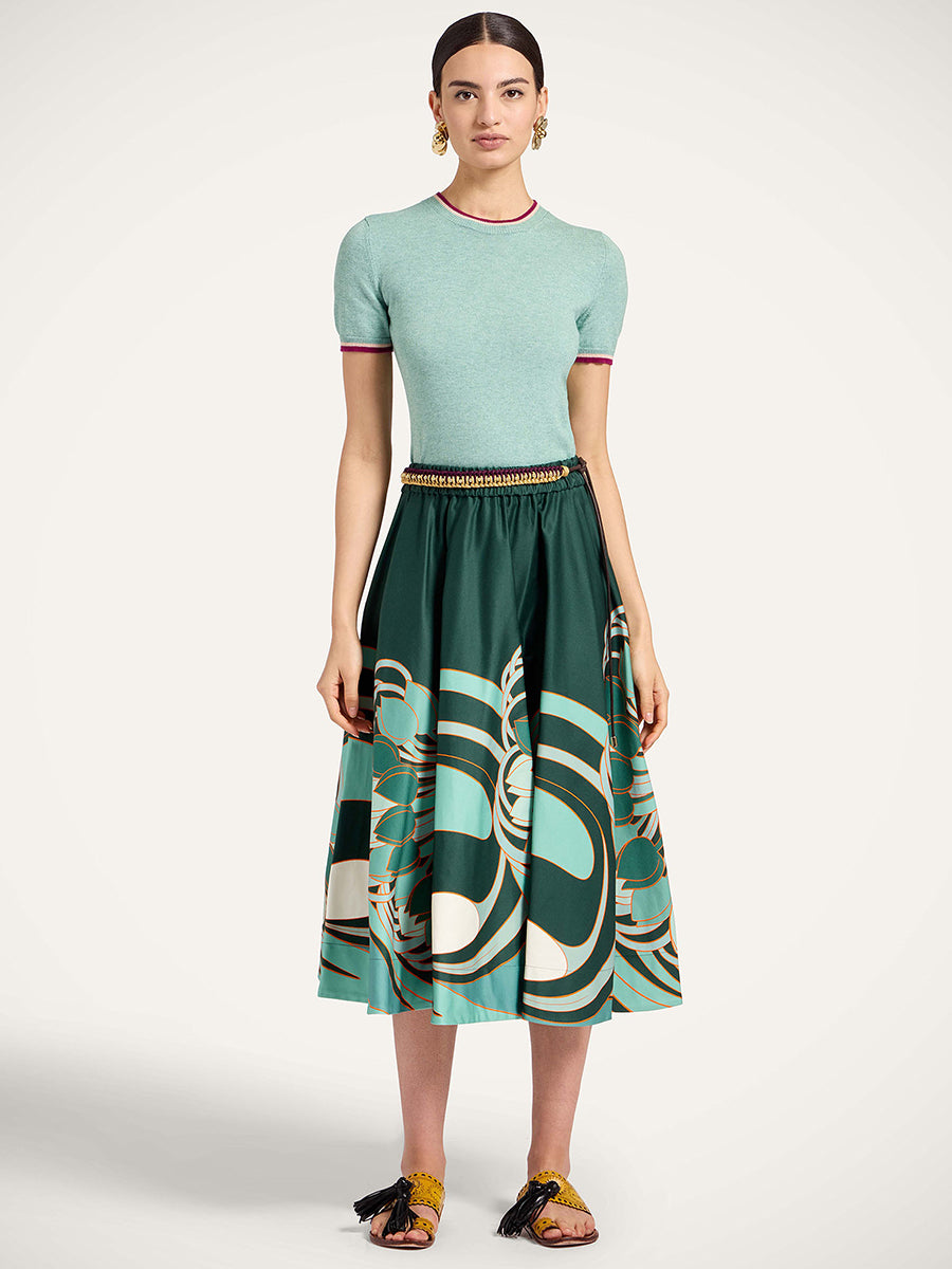La DoubleJ Ballerina Skirt in Blooming Tulip