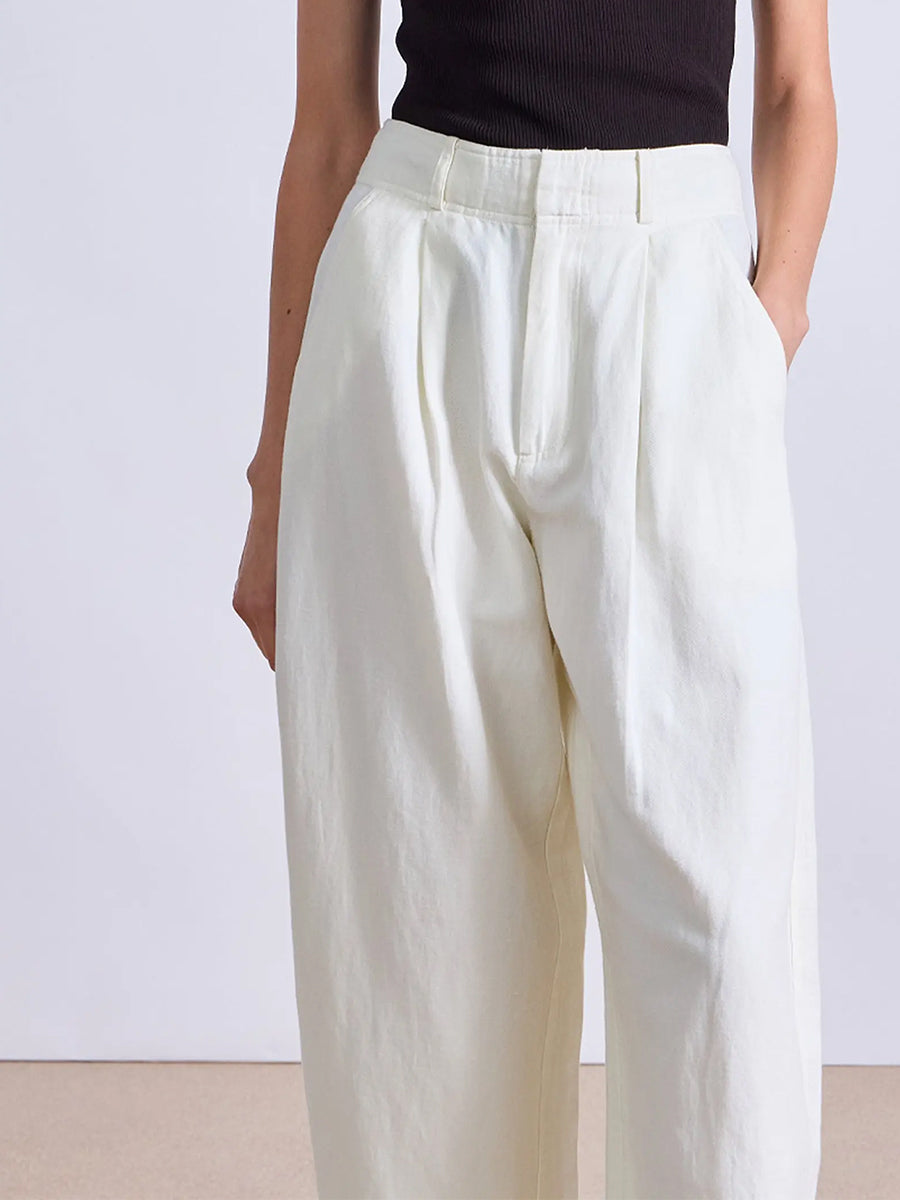 Bari Crop Trouser in Cream