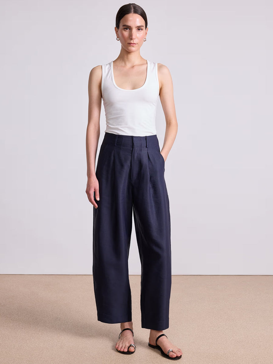 Bari Crop Trouser in Midnight