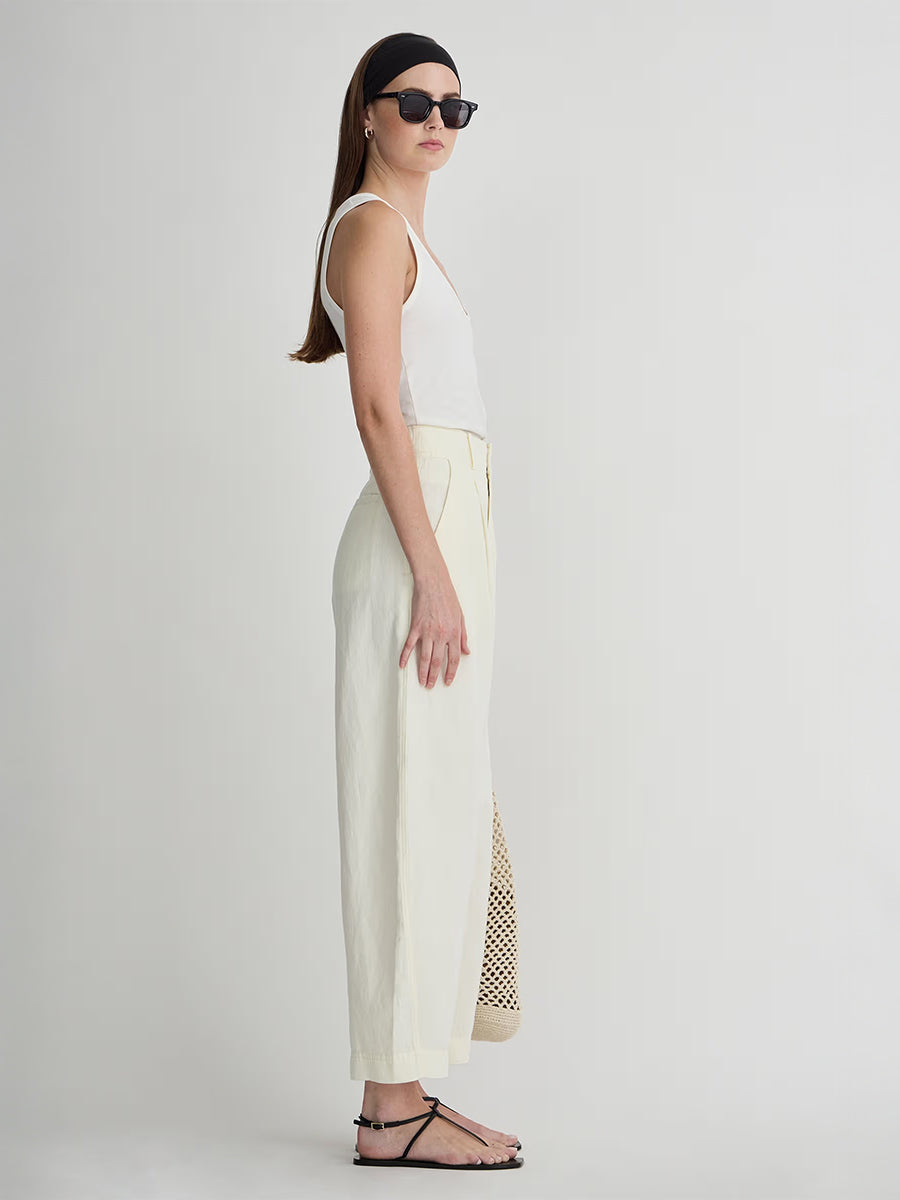 Bari Crop Trouser in Cream