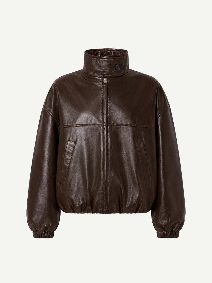 Barracuta Bubble Jacket in Chocolate Dark Brown