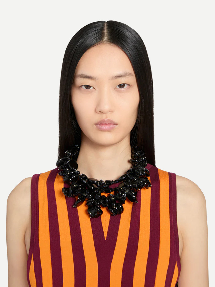 Dries Van Noten Beaded Necklace in Black