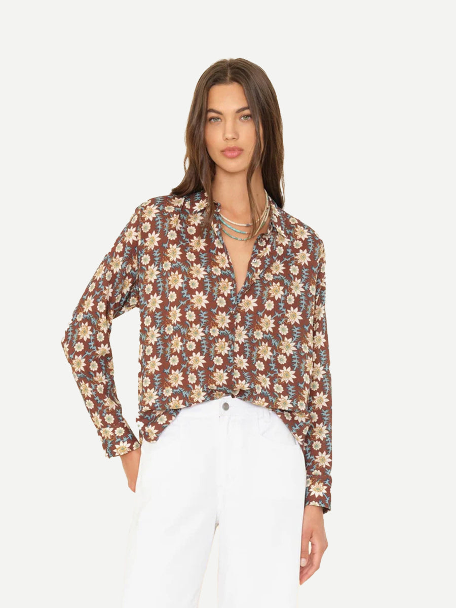 Xirena Beau Shirt in Cedar Blue