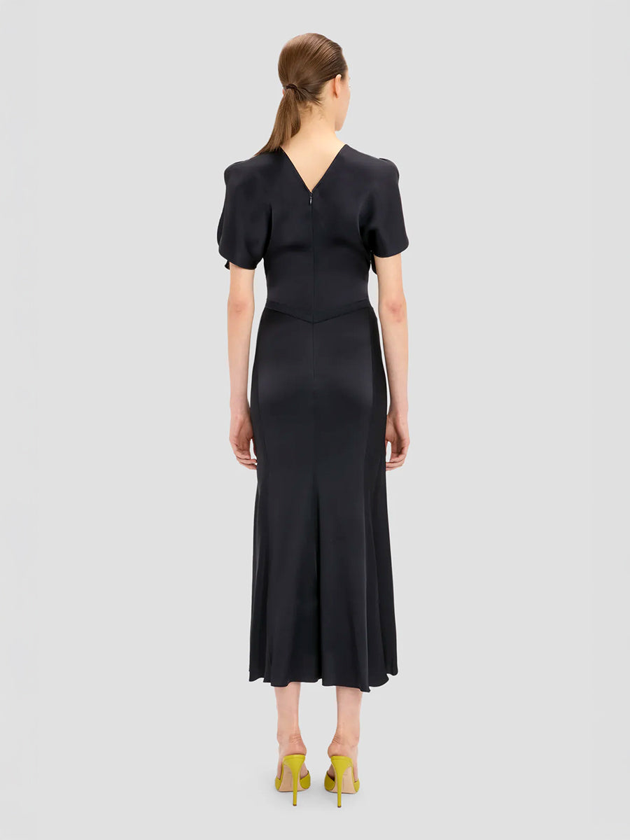Bela Midi Dress in Midnight