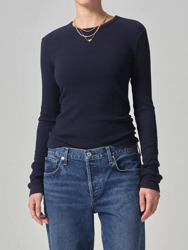 Citizens of Humanity | Bina Crewneck in Navy