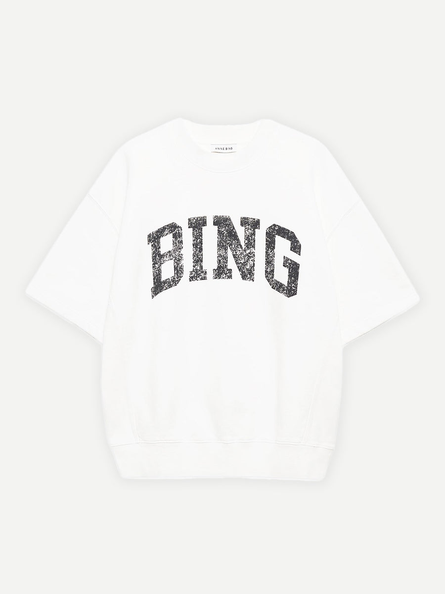 Anine Bing Jay Sweatshirt Bing in Off White