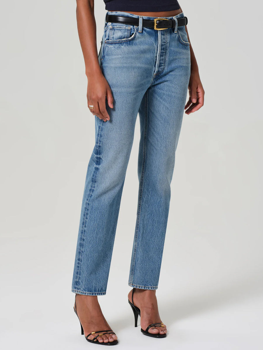 Blaine High Rise Straight in Perri