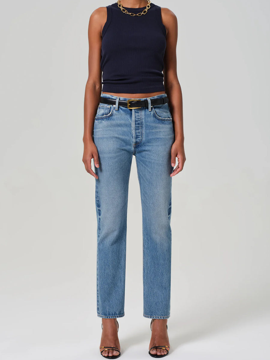 Blaine High Rise Straight in Perri