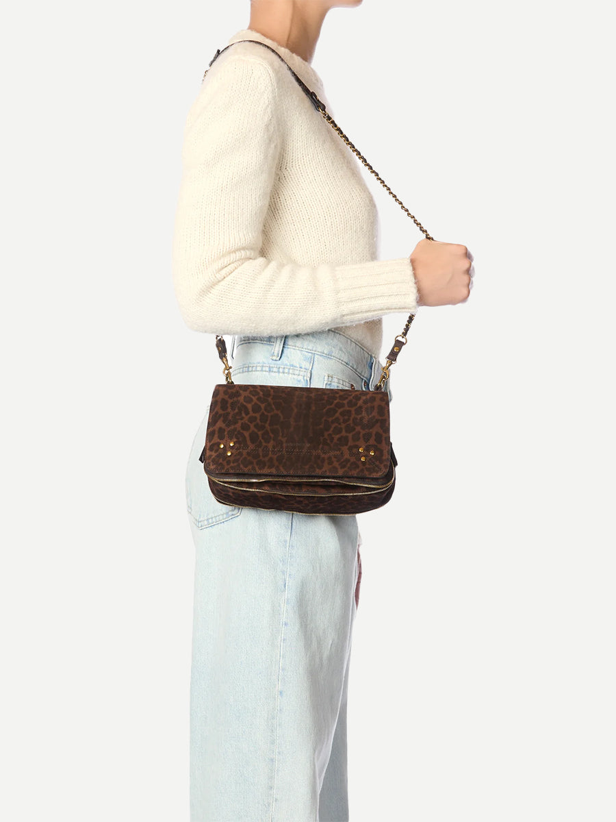 Jerome Dreyfuss Bobi in Imprime Leopard Naturel