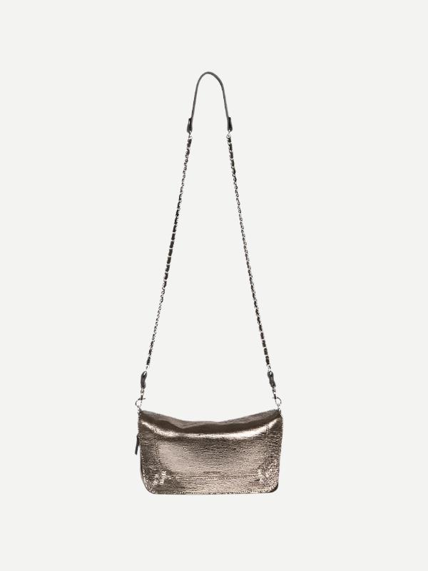 Jerome Dreyfuss | Bobi Small Bag in Lame Champagne