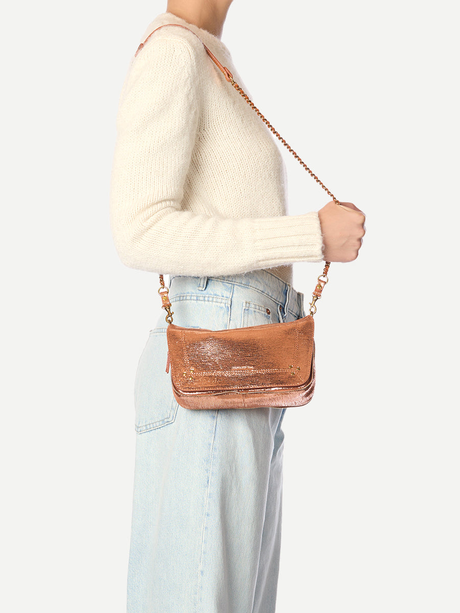 Jérôme Dreyfuss | Bobi Small in Lame Rose Gold