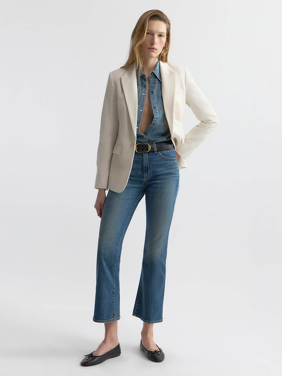 Nili Lotan Boot Cut Jean in Classic Wash